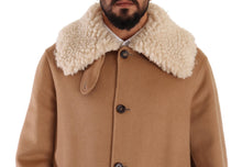 Load image into Gallery viewer, Dolce & Gabbana Opulent Beige Shearling-Collar Overcoat