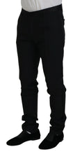 Load image into Gallery viewer, Dolce & Gabbana Black Wool Chino Dress Formal Pants