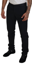 Load image into Gallery viewer, Dolce & Gabbana Black Wool Chino Dress Formal Pants
