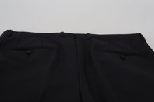 Load image into Gallery viewer, Dolce & Gabbana Black Wool Chino Dress Formal Pants