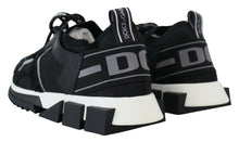 Load image into Gallery viewer, Dolce & Gabbana Black Mesh Sorrento Trekking Sneakers Shoes