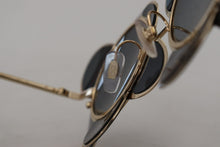 Load image into Gallery viewer, Dolce & Gabbana Chic Floral-Formed Black and Gold Sunglasses