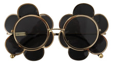 Load image into Gallery viewer, Dolce & Gabbana Chic Floral-Formed Black and Gold Sunglasses