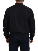 Load image into Gallery viewer, Dolce & Gabbana Black Nylon Logo Bomber Zipper Jacket