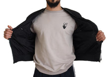 Load image into Gallery viewer, Dolce & Gabbana Black Nylon Logo Bomber Zipper Jacket