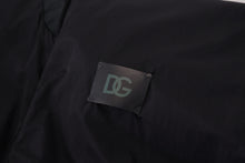 Load image into Gallery viewer, Dolce & Gabbana Black Nylon Logo Bomber Zipper Jacket