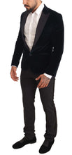 Load image into Gallery viewer, Dolce & Gabbana Elegant Two-Piece Velvet Suit in Blue