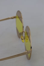 Load image into Gallery viewer, Dolce & Gabbana Crystal Embellished Gold Oval Sunglasses