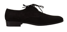 Load image into Gallery viewer, Dolce & Gabbana Elegant Black Leather Derby Dress Shoes