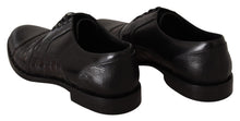Load image into Gallery viewer, Dolce & Gabbana Elegant Black Derby Oxford Wingtips