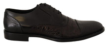 Load image into Gallery viewer, Dolce & Gabbana Elegant Black Derby Oxford Wingtips