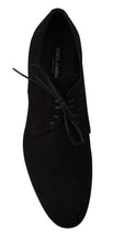 Load image into Gallery viewer, Dolce & Gabbana Elegant Black Leather Derby Dress Shoes