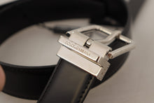 Load image into Gallery viewer, Dolce & Gabbana Elegant Black Leather Statement Belt