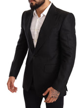Load image into Gallery viewer, Dolce & Gabbana Elegant Slim Fit Black Linen Blazer