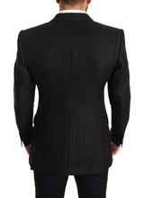 Load image into Gallery viewer, Dolce & Gabbana Elegant Slim Fit Black Linen Blazer