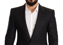 Load image into Gallery viewer, Dolce & Gabbana Elegant Slim Fit Black Linen Blazer