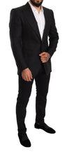 Load image into Gallery viewer, Dolce & Gabbana Elegant Slim Fit Black Linen Blazer