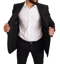 Load image into Gallery viewer, Dolce & Gabbana Elegant Slim Fit Black Linen Blazer