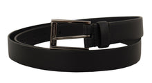 Load image into Gallery viewer, Dolce & Gabbana Elegant Black Leather Belt with Metal Buckle