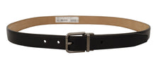 Load image into Gallery viewer, Dolce & Gabbana Sleek Black Leather Belt with Metal Buckle
