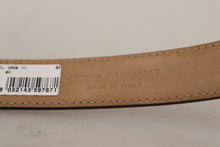 Load image into Gallery viewer, Dolce & Gabbana Sleek Black Leather Belt with Metal Buckle