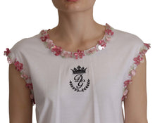Load image into Gallery viewer, Dolce & Gabbana Chic Sequined Crown Tank Top T-Shirt