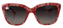 Load image into Gallery viewer, Dolce & Gabbana Chic Red Lace-Inspired Designer Sunglasses