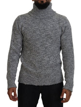 Load image into Gallery viewer, Dolce & Gabbana Elegant Gray Wool-Blend Turtleneck Sweater