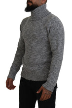 Load image into Gallery viewer, Dolce & Gabbana Elegant Gray Wool-Blend Turtleneck Sweater