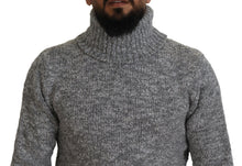 Load image into Gallery viewer, Dolce & Gabbana Elegant Gray Wool-Blend Turtleneck Sweater