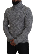 Load image into Gallery viewer, Dolce & Gabbana Elegant Gray Wool-Blend Turtleneck Sweater