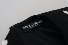 Load image into Gallery viewer, Dolce & Gabbana Black Lace Trim Half Sleeves A-line Dress