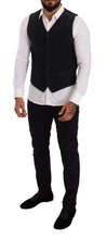 Load image into Gallery viewer, Dolce & Gabbana Elegant Black Cotton Formal Dress Vest