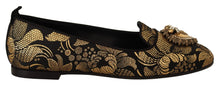 Load image into Gallery viewer, Dolce & Gabbana Elegant Leather Heart Embellished Flats