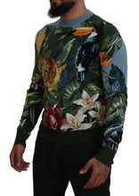 Load image into Gallery viewer, Dolce & Gabbana Jungle Embroidered Wool Silk Sweater