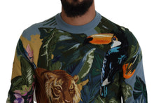 Load image into Gallery viewer, Dolce & Gabbana Jungle Embroidered Wool Silk Sweater