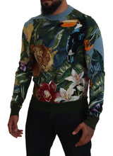 Load image into Gallery viewer, Dolce & Gabbana Jungle Embroidered Wool Silk Sweater