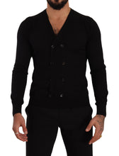 Load image into Gallery viewer, Dolce & Gabbana Black Cashmere Button Down Cardigan Sweater