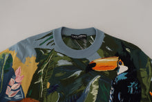 Load image into Gallery viewer, Dolce & Gabbana Jungle Embroidered Wool Silk Sweater