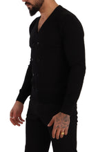 Load image into Gallery viewer, Dolce & Gabbana Black Cashmere Button Down Cardigan Sweater