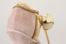 Load image into Gallery viewer, Dolce & Gabbana Pink Crystal T-strap Heels Pumps Shoes