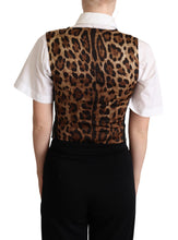 Load image into Gallery viewer, Dolce & Gabbana Chic Black Leopard Print Waistcoat