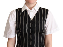Load image into Gallery viewer, Dolce & Gabbana Chic Black Leopard Print Waistcoat