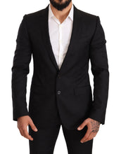 Load image into Gallery viewer, Dolce & Gabbana Elegant Martini Black Wool Suit