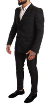 Load image into Gallery viewer, Dolce & Gabbana Elegant Black Floral Brocade Suit