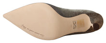 Load image into Gallery viewer, Dolce & Gabbana Gold Silver Fabric Heels Pumps Shoes