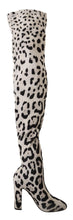Load image into Gallery viewer, Dolce & Gabbana Chic Leopard High-Heel Over-Knee Boots