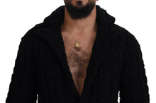 Load image into Gallery viewer, Dolce & Gabbana Elegant Black Wool-Cashmere Cardigan Sweater