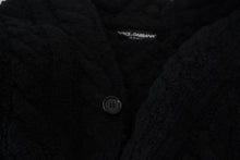 Load image into Gallery viewer, Dolce & Gabbana Elegant Black Wool-Cashmere Cardigan Sweater