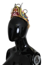 Load image into Gallery viewer, Dolce & Gabbana Stunning Crystal Diadem Tiara - Gold Multicolor
